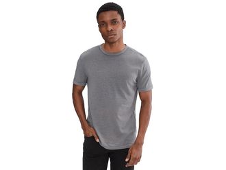John Varvatos Bale Burnout Crew K7447s26 Mens T Shirt Flagstone Grey : 2XL, Cotton/Polyester