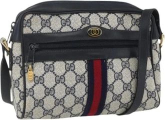 Gucci Pre-owned Cross Body Bags, female, Blue, Size: ONE SIZE Pre-owned Plastic Cross Body Bag