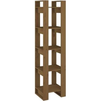 vidaXL Vidaxl - Estantería/divisor de espacios madera marrón miel 41x35x160 cm