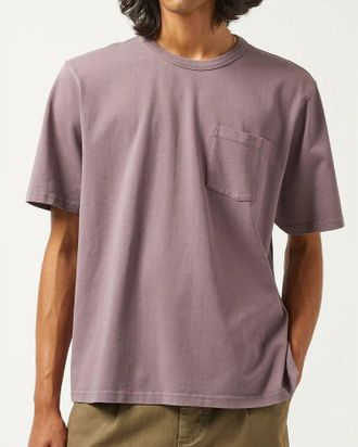 Corridor Garment Dye Short Sleeve Tee In Violet