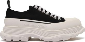 Alexander McQueen Tread Slick Lace Up - Heren - Sneakers - Zwart - 41 1/2 EU - Katoen - Schoenen