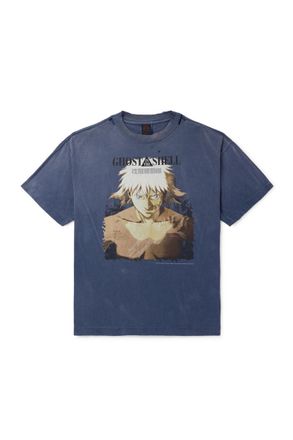 Saint Mxxxxxx + Ghost in the Shell Distressed Printed Cotton-Jersey T-Shirt