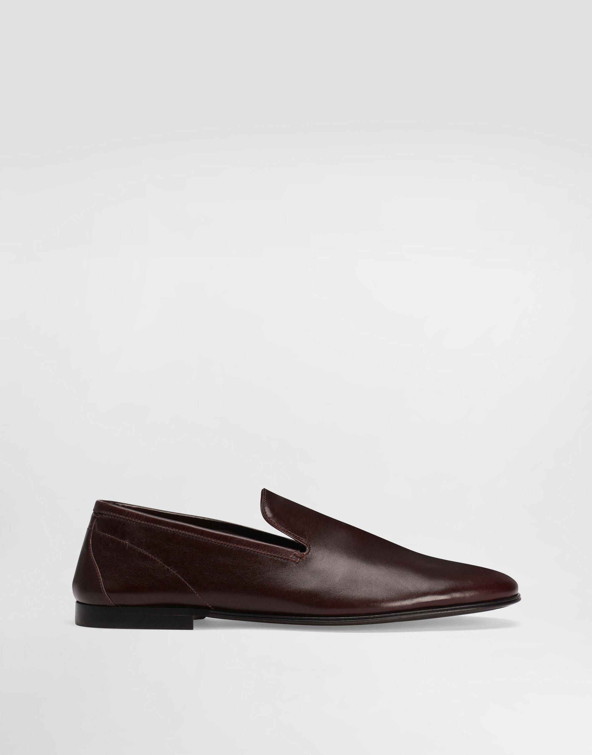 Dolce & Gabbana Red Black Torero Loafers Slippers Men Men\'s Shoes Dolce & Gabbana Erice Leather Slippers - Man Driver Shoes  main image 2