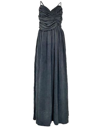 Zimmermann V-Neck Gathered Maxi Dress, Size Int; S (Authentic Pre-Loved)