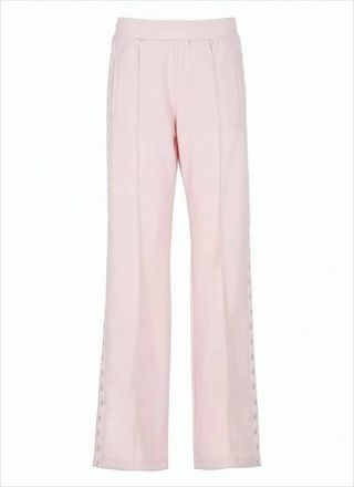 Golden Goose Relaxed Fit Pink Track Pants With Star Motifs
