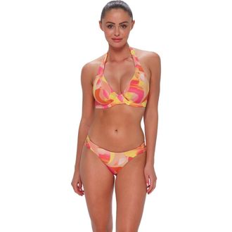 Sunsets Muse Halter Bikini Swimsuit Top - F Cup in Dreamsicle Crepe at Nordstrom, Size 32