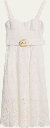 Cara Cara Calypso Embroidered A-Line Midi Dress