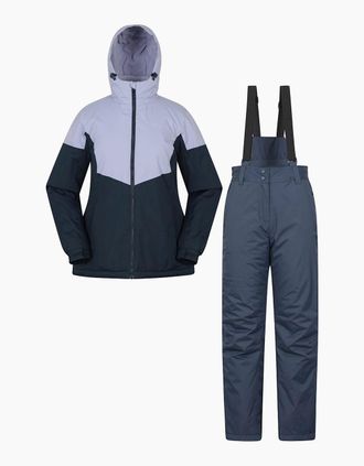 Mountain Warehouse Womens Mountain Warehouse Womens/Ladies Ski Jacket & Trousers Set - Navy - Size: 16