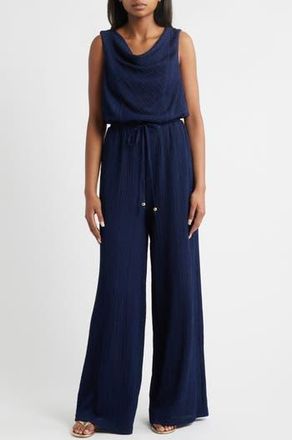 Vince Camuto Textured Knit Jumpsuit in Navy at Nordstrom Rack, Size X-Small