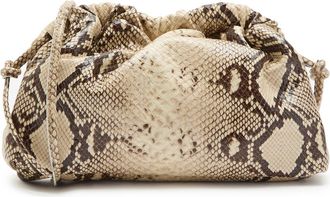 Mansur Gavriel Cloud Mini Python-print Leather Clutch - Beige - One Size