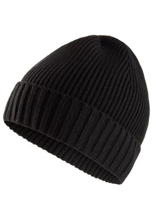 Joop Strickm&uuml;tze JOOP JEANS Francis, Herren, schwarz, Strick, Materialmix, unifarben, M&uuml;tzen Strickm&uuml;tze