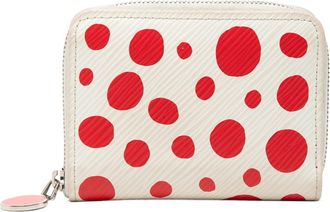 Louis Vuitton Epi Red Color White Leather Long Wallet (Bi-Fold) (Pre-Owned)