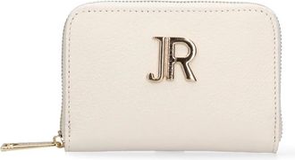 John Richmond Compact Zip Wallet - Dames - Accessoires - Wit - Maat: ONE Size Katoen