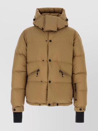 Moncler hooded quilted jacket adjustable features