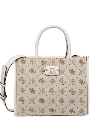 Guess Co monogram-pattern bag - women - Cotton/other fibers/Polyester - One Size - Neutrals