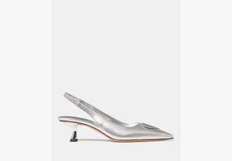 Kate Spade New York Lover Metallic Slingback Kitten Heel
