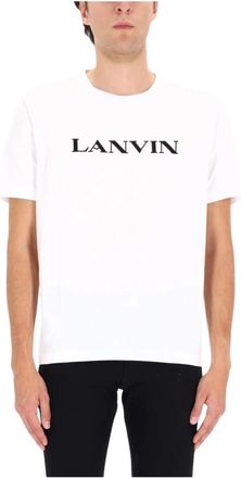 Lanvin T-shirt con nastro - - Tops - Uomo - Bianco - XS