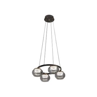 Fabrilamp Colgante Pompeya 4l Neg 28w 3000-4000-6000k C/remoto Y Reg.intensidad 2520lm Regx48x48 Cm