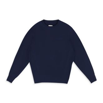 Aim&eacute; Leon Dore Blue Tonal Logo Crewneck Sweatshirt