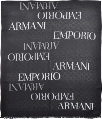 Emporio Armani Sjaal - unisex - Sjaals - Zwart - ONE Size - Polyester - Accessoires