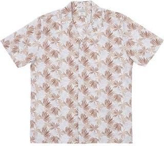 Burnside Cotton Camp Shirt in Tan at Nordstrom Rack, Size Xx-Large