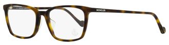 Moncler Mens Rectangular Eyeglasses ML5094D 052 Havana 55mm