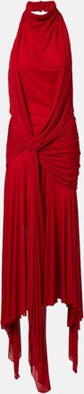 Alexander McQueen Draped halterneck maxi dress