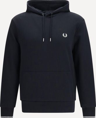 Fred Perry Felpa con Cappuccio e polsini a righe Man S