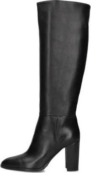 Lina Locchi Elegante Hoge Laarzen AT 161 - Dames - Laarzen met Hak - Zwart - 42 EU - Wol - Schoenen
