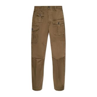 Dsquared2 Slim-fit Trousers, male, Green, Size: 2XL Cargo Pants