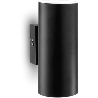 Ideal Lux Ideal Lux - Hot - 2 Light Up & Down Wall Light Black, GU10