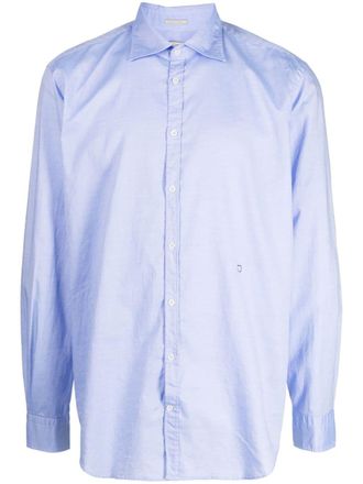 Massimo Alba Camicia Genova a maniche lunghe - Viola