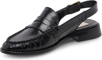 Dolce Vita Hardi Loafer Womens Black Navy Patent Leather Slingback HTAT1652