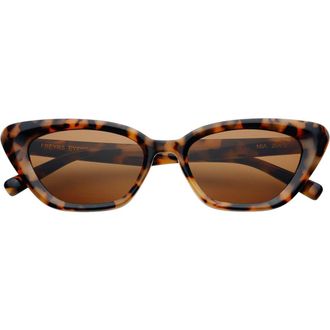 Freyrs Eyewear Mia Cat Eye Sunglasses in Milky Tortoise at Nordstrom