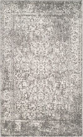 Safavieh Alfombra transicional de polipropileno gris/blanco, 122 x 183 cm