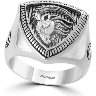 Effy Mens Sterling Silver Capricorn Ring at Nordstrom Rack, Size 10