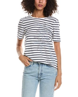 Tommy Bahama Indigo Palms Stripe Lux T-Shirt