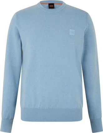 HUGO BOSS Mens Kanovano Crew Neck Jumper in Pastel Blue - Size X-Large