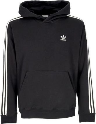 adidas Strepen Hoodie Zwart/Wit Lange Mouw - Heren - Sportshirts - Zwart - S - Katoen - Fitness
