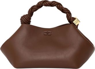 Ganni Small Bou Bag - Dames - Handtassen - Bruin - ONE Size - Leer - Tassen