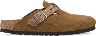 Birkenstock Mules Boston mink suede - Marrone
