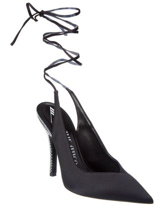 The Attico Venus Satin Slingback Pump