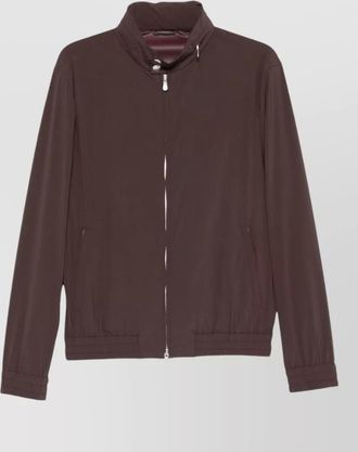 Brunello Cucinelli technical blouson jacket high collar design