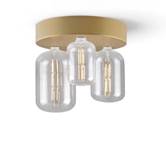 Daylight Italia L&aacute;mpara con roset&oacute;n dorado