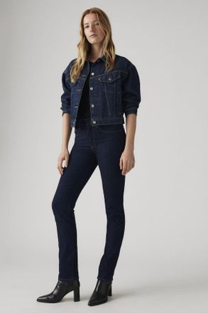 Levi's Vaqueros rectos de talle alto 724 - Mujer - 24X30 - Lavado oscuro / Blue Wave Rinse