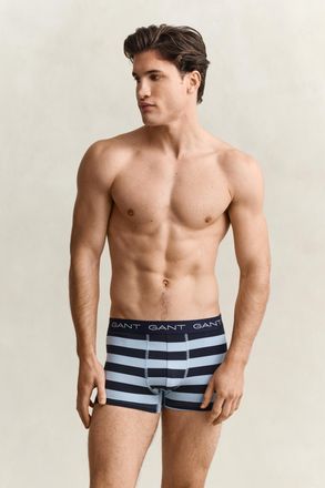 GANT Men 3-Pack Striped Trunks (XXXL) SKY BLUE