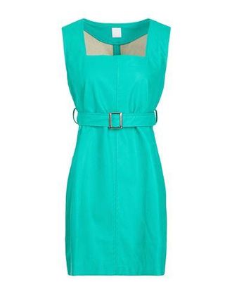 8 by YOOX BELTED SQUARE-NECK MINI DRESS