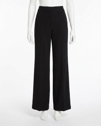 Spanx Perfect Fit Ponte Wide Leg Pant In Black