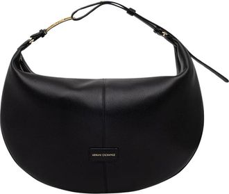 A|X Armani Exchange Hobo Bag - Dames - Handtassen - Zwart - ONE Size - Polyester - Tassen