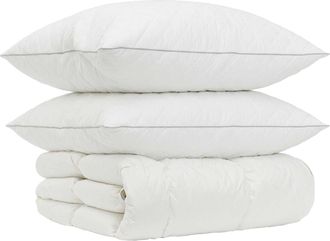 vidaXL Set Di Piumoni In Piume Doca Al 90% Fulda 3 Pz 140 X 220 Cm Vidaxl